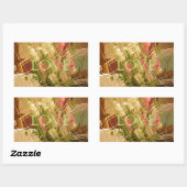 Reflected Blooms Art Print Rechthoekige Sticker (Vel)