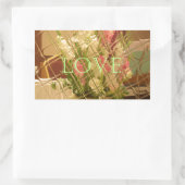 Reflected Blooms Art Print Rechthoekige Sticker (Tas)