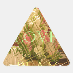 Reflected Blooms Art Print Sticker
