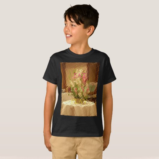 Reflected Blooms Art Print T-shirt (Voorkant volledig)