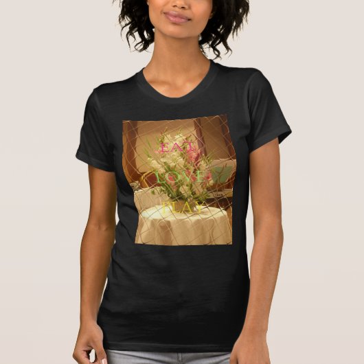 Reflected Blooms Art Print T-shirt (Voorkant)