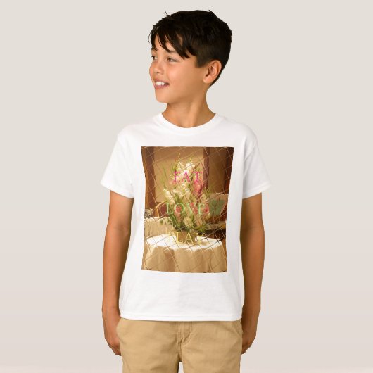 Reflected Blooms Art Print T-shirt (Voorkant volledig)