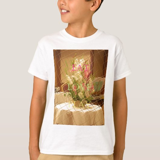 Reflected Blooms Art Print T-shirt (Voorkant)