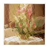 Reflected Blooms Art Print Tegeltje (Voorkant)