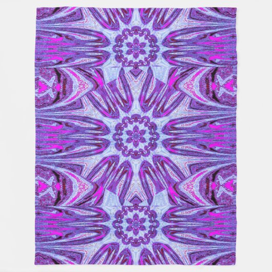 Reflected Lotus 10 Fleece Deken (Voorkant)