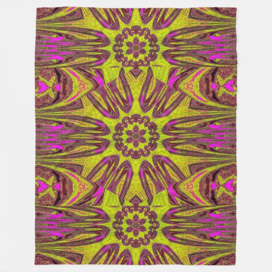 Reflected Lotus 13 Fleece Deken (Voorkant)