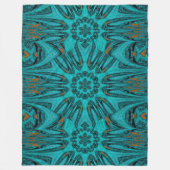 Reflected Lotus 14 Fleece Deken (Voorkant)