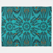 Reflected Lotus 14 Fleece Deken (Voorkant (Horizontaal))