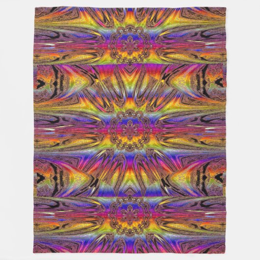 Reflected Lotus 15 Fleece Deken (Voorkant)