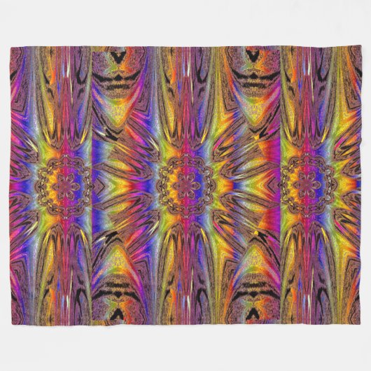 Reflected Lotus 15 Fleece Deken (Voorkant (Horizontaal))