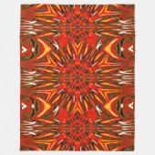 Reflected Lotus 4 Fleece Deken (Voorkant)