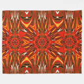 Reflected Lotus 4 Fleece Deken (Voorkant (Horizontaal))