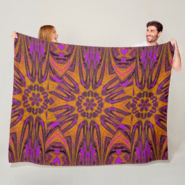 Reflected Lotus 6 Fleece Deken