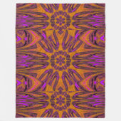 Reflected Lotus 6 Fleece Deken (Voorkant)