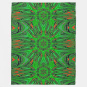 Reflected Lotus 8 Fleece Deken (Voorkant)