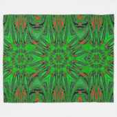 Reflected Lotus 8 Fleece Deken (Voorkant (Horizontaal))