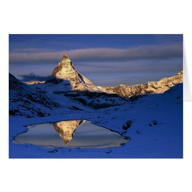 Reflected Matterhorn, Zwitserland (Voorkant Horizontaal)