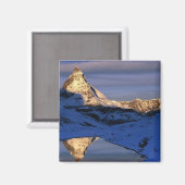 Reflected Matterhorn, Zwitserland Magneet (Voorkant / Achterkant)