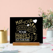 Reflecteer je hoop en motivatie acryl bord (Huwelijk)