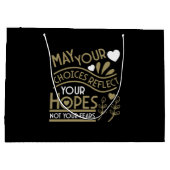 Reflecteer je hoop en motivatie groot cadeauzakje (Achterkant)