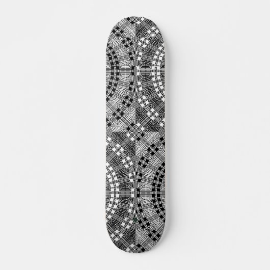 Reflecteer Mandala-raster Persoonlijk Skateboard (Voorkant)
