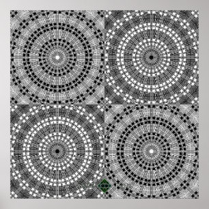 Reflecteer Mandala Raster Poster