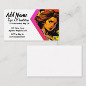 Reflecteer uitnodiging voor haar informatiekaartje (Voorkant / Achterkant)