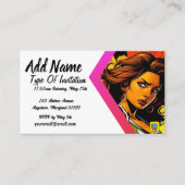 Reflecteer uitnodiging voor haar informatiekaartje (Voorkant)