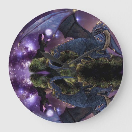 Reflecteert een Drakenpool Grote Klok (Voorkant)