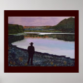 Reflecteren aan de Missouri, Fort Benton, Mt. Poster (Voorkant)