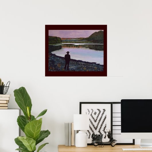 Reflecteren aan de Missouri, Fort Benton, Mt. Poster (Thuiskantoor)