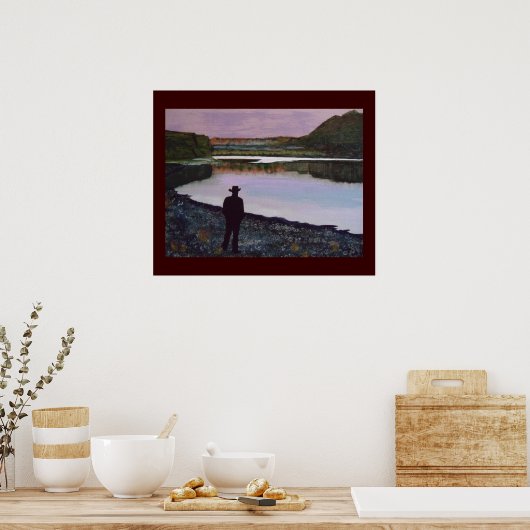 Reflecteren aan de Missouri, Fort Benton, Mt. Poster (Keuken)