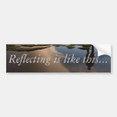 Reflecteren - Bumpersticker (Voorkant)