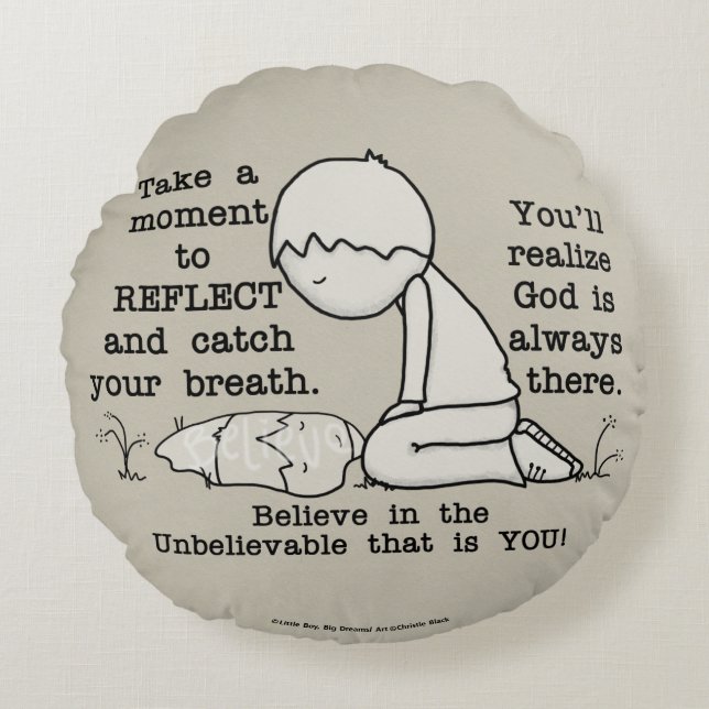 Reflecteren Rond Kussen (Voorkant)