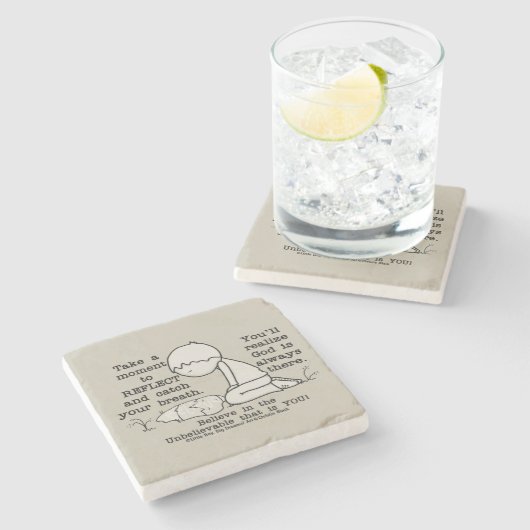 Reflecteren Stenen Onderzetter (Zijkant)