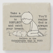 Reflecteren Stenen Onderzetter (Voorkant)