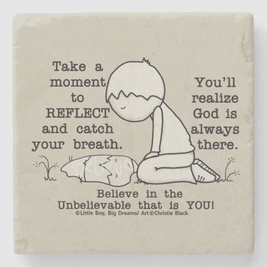 Reflecteren Stenen Onderzetter (Voorkant)