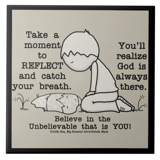 Reflecteren Tegeltje (Voorkant)