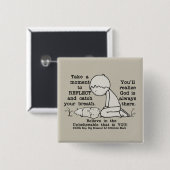 Reflecteren Vierkante Button 5,1 Cm (Voorkant /achterkant)