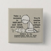 Reflecteren Vierkante Button 5,1 Cm (Voorkant)