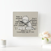 Reflecteren Vierkante Klok (Huis)