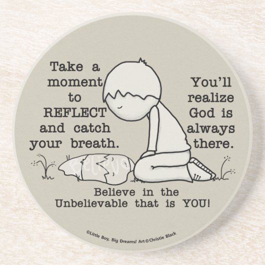 Reflecteren Zandsteen Onderzetter (Voorkant)