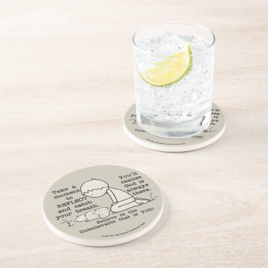 Reflecteren Zandsteen Onderzetter (Zijkant)