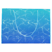 reflecterend blauw water groot cadeauzakje (Achterkant)