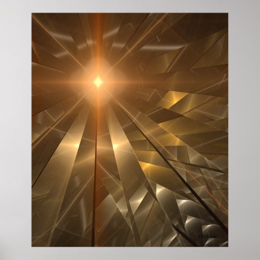 'reflecterend licht' poster (Voorkant)