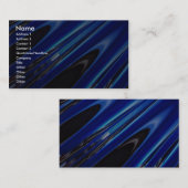 reflecterend metaal visitekaartje (Voorkant / Achterkant)