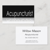 Reflecterende - Acupuncturist - Visitekaartje (Voorkant / Achterkant)