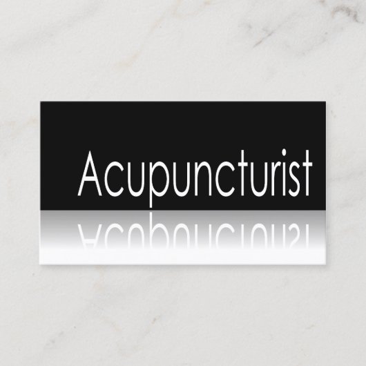Reflecterende - Acupuncturist - Visitekaartje (Voorkant)