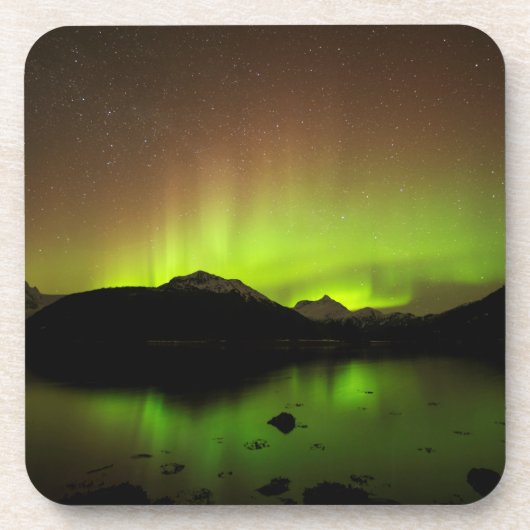 Reflecterende Aurora Drankjes Onderzetter (Voorkant)