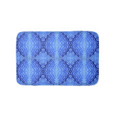 Reflecterende Blauwe Golven Moderne Abstracte Ontw Badmat (Voorkant)